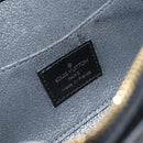 LOUIS VUITTON Epi Dauphine PM Pouch Black M48442 LV Auth 153409-9