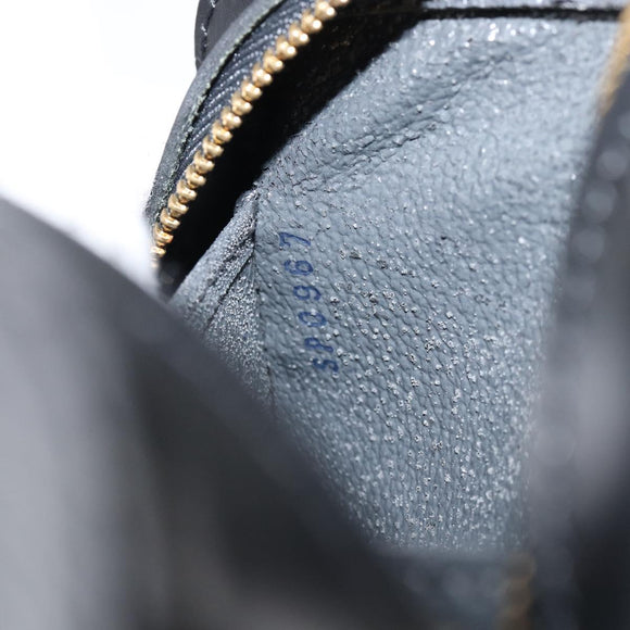 LOUIS VUITTON Epi Dauphine PM Pouch Black M48442 LV Auth 153409