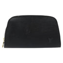 LOUIS VUITTON Epi Dauphine PM Pouch Black M48442 LV Auth 153409-13