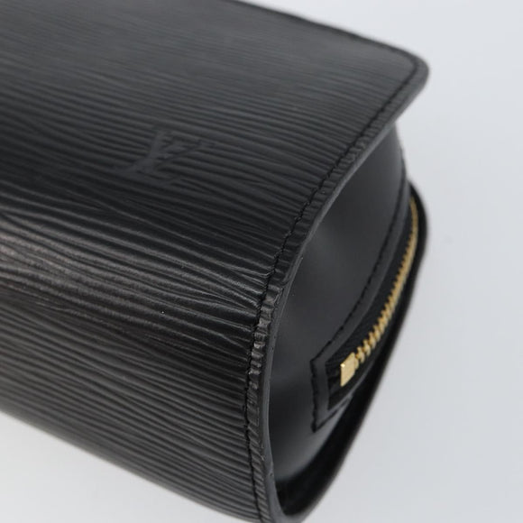 LOUIS VUITTON Epi Dauphine PM Pouch Black M48442 LV Auth 153409
