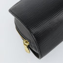 LOUIS VUITTON Epi Dauphine PM Pouch Black M48442 LV Auth 153409-14