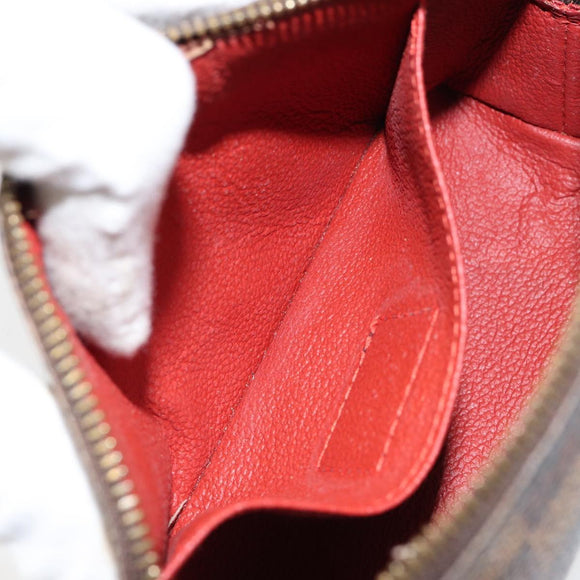 LOUIS VUITTON Damier Ebene Pochette Cosmetic PM Pouch N47516 LV Auth 153412