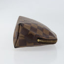 LOUIS VUITTON Damier Ebene Pochette Cosmetic PM Pouch N47516 LV Auth 153412-3