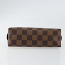LOUIS VUITTON Damier Ebene Pochette Cosmetic PM Pouch N47516 LV Auth 153412-6