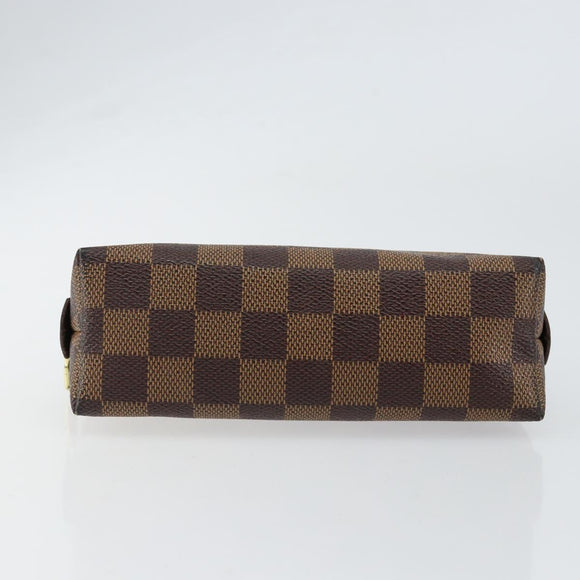 LOUIS VUITTON Damier Ebene Pochette Cosmetic PM Pouch N47516 LV Auth 153412