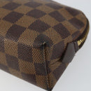 LOUIS VUITTON Damier Ebene Pochette Cosmetic PM Pouch N47516 LV Auth 153412-7