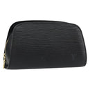 LOUIS VUITTON Epi Dauphine PM Pouch Black M48442 LV Auth 153414-1