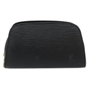 LOUIS VUITTON Epi Dauphine PM Pouch Black M48442 LV Auth 153414-13