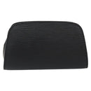 LOUIS VUITTON Epi Dauphine PM Pouch Black M48442 LV Auth 153414-2
