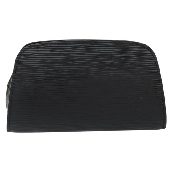LOUIS VUITTON Epi Dauphine PM Pouch Black M48442 LV Auth 153414