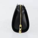 LOUIS VUITTON Epi Dauphine PM Pouch Black M48442 LV Auth 153414-4