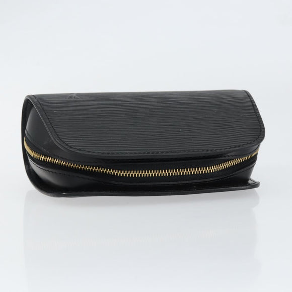 LOUIS VUITTON Epi Dauphine PM Pouch Black M48442 LV Auth 153414