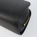 LOUIS VUITTON Epi Dauphine PM Pouch Black M48442 LV Auth 153414-7