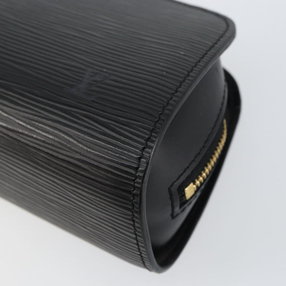 LOUIS VUITTON Epi Dauphine PM Pouch Black M48442 LV Auth 153414