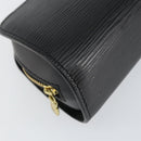 LOUIS VUITTON Epi Dauphine PM Pouch Black M48442 LV Auth 153414-14