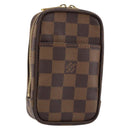 LOUIS VUITTON Damier Ebene Etui Okapi PM Pouch N61738 LV Auth 153415-1