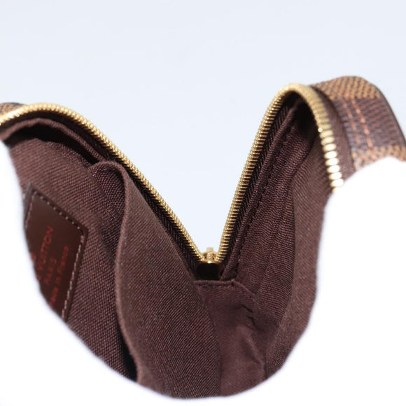 LOUIS VUITTON Damier Ebene Etui Okapi PM Pouch N61738 LV Auth 153415