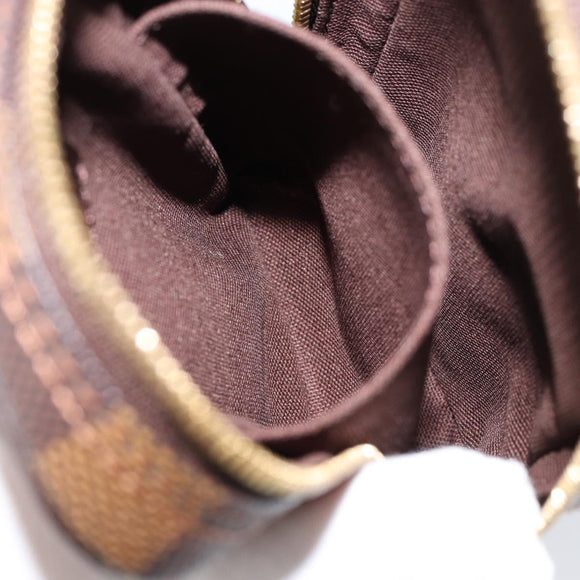 LOUIS VUITTON Damier Ebene Etui Okapi PM Pouch N61738 LV Auth 153415