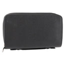 LOUIS VUITTON Taiga Zippy XL Long Wallet Black M44275 LV Auth 153416-1