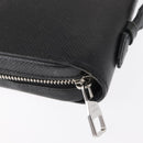 LOUIS VUITTON Taiga Zippy XL Long Wallet Black M44275 LV Auth 153416-8