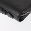 LOUIS VUITTON Taiga Zippy XL Long Wallet Black M44275 LV Auth 153416-15