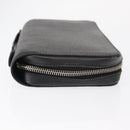 LOUIS VUITTON Taiga Zippy XL Long Wallet Black M44275 LV Auth 153416-3