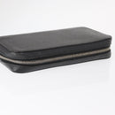 LOUIS VUITTON Taiga Zippy XL Long Wallet Black M44275 LV Auth 153416-5
