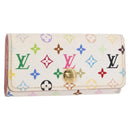 LOUIS VUITTON Monogram Multicolor Multicles 4 Key Case White M93731 Auth 153417-1