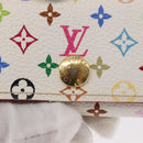 LOUIS VUITTON Monogram Multicolor Multicles 4 Key Case White M93731 Auth 153417-17