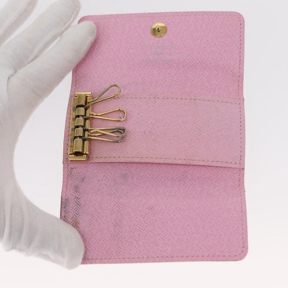 LOUIS VUITTON Monogram Multicolor Multicles 4 Key Case White M93731 Auth 153417