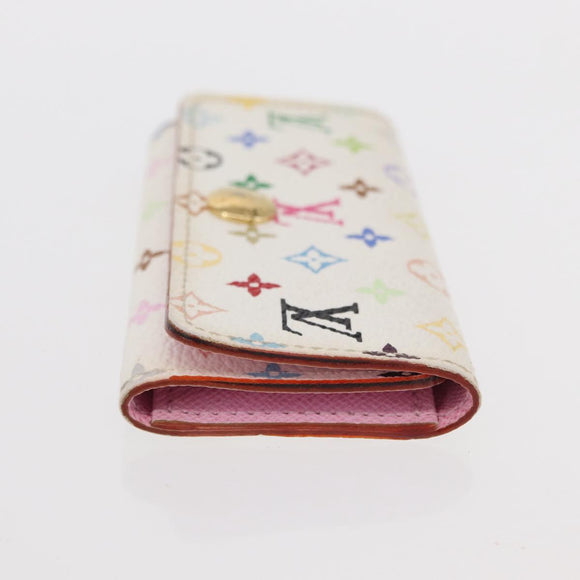 LOUIS VUITTON Monogram Multicolor Multicles 4 Key Case White M93731 Auth 153417