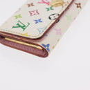 LOUIS VUITTON Monogram Multicolor Multicles 4 Key Case White M93731 Auth 153417-7