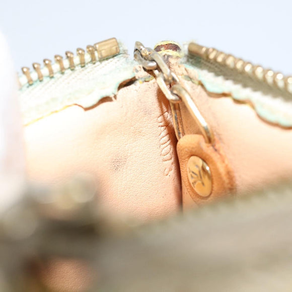 LOUIS VUITTON Monogram Multicolor Pochette Cles Purse White M92655 Auth 153418