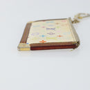 LOUIS VUITTON Monogram Multicolor Pochette Cles Purse White M92655 Auth 153418-3