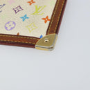 LOUIS VUITTON Monogram Multicolor Pochette Cles Purse White M92655 Auth 153418-7