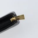 CHANEL COCO Mark Pouch Caviar Skin Black Gold CC Auth 153420-8