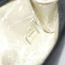 CHANEL COCO Mark Pouch Caviar Skin Black Gold CC Auth 153420-11