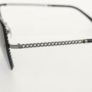 CHANEL COCO Mark Sunglasses metal Silver tone 4244 CC Auth 153421M-16