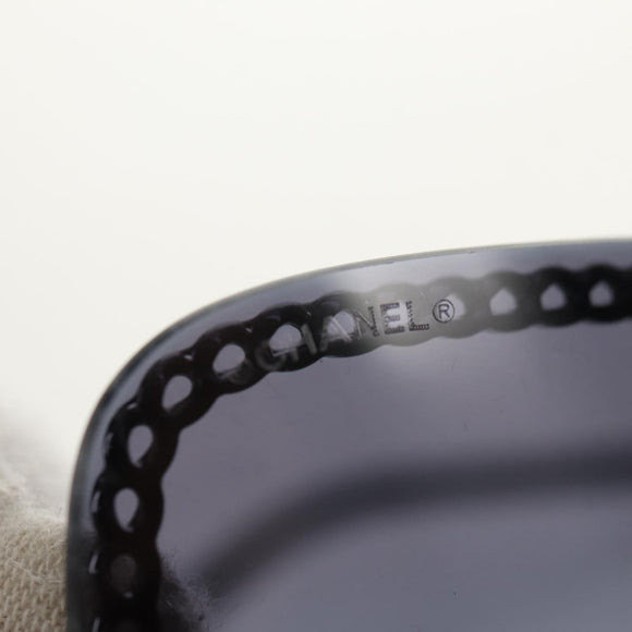 CHANEL COCO Mark Sunglasses metal Silver tone 4244 CC Auth 153421M