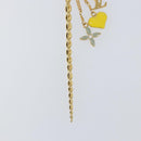 LOUIS VUITTON Sweet Monogram Pick Cheveux Hair Pin metal Gold M65847 Auth 153424-4