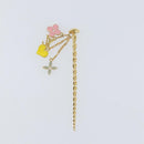 LOUIS VUITTON Sweet Monogram Pick Cheveux Hair Pin metal Gold M65847 Auth 153424-5