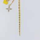 LOUIS VUITTON Sweet Monogram Pick Cheveux Hair Pin metal Gold M65847 Auth 153424-7