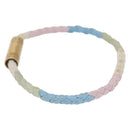 LOUIS VUITTON Bra Rubbed Keep It Bracelet Leather Pink MP188E LV Auth 153425-4