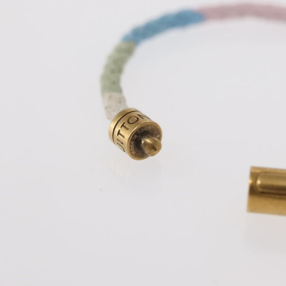 LOUIS VUITTON Bra Rubbed Keep It Bracelet Leather Pink MP188E LV Auth 153425