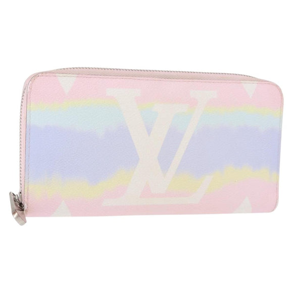 LOUIS VUITTON Monogram Escal Zippy Wallet Long Wallet Pink M69110 LV Auth 153426