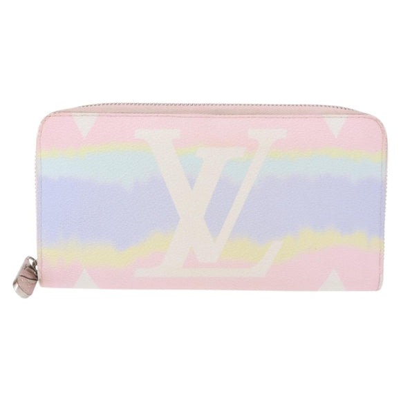 LOUIS VUITTON Monogram Escal Zippy Wallet Long Wallet Pink M69110 LV Auth 153426