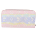 LOUIS VUITTON Monogram Escal Zippy Wallet Long Wallet Pink M69110 LV Auth 153426-2
