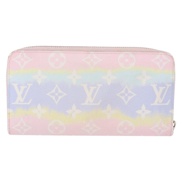 LOUIS VUITTON Monogram Escal Zippy Wallet Long Wallet Pink M69110 LV Auth 153426