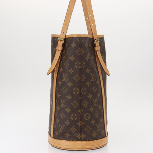 LOUIS VUITTON Monogram Bucket GM Shoulder Bag M42236 LV Auth 153431