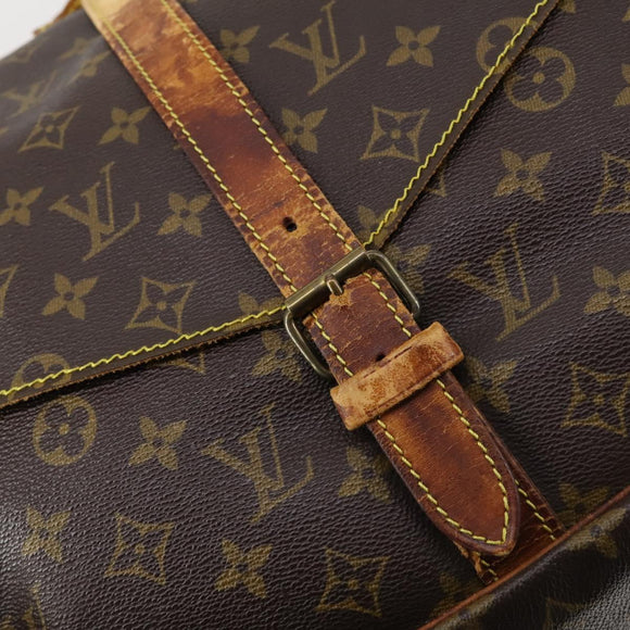 LOUIS VUITTON Monogram Saumur 30 Shoulder Bag M42256 LV Auth 153435
